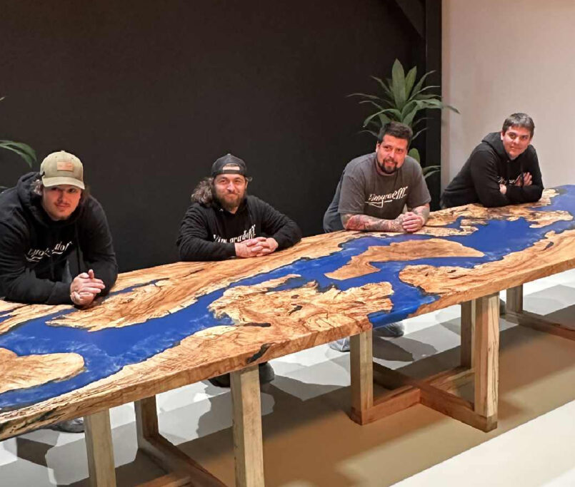 Our Biggest Project Yet_ Crafting the Caribbean-Inspired Spalted Maple River Table