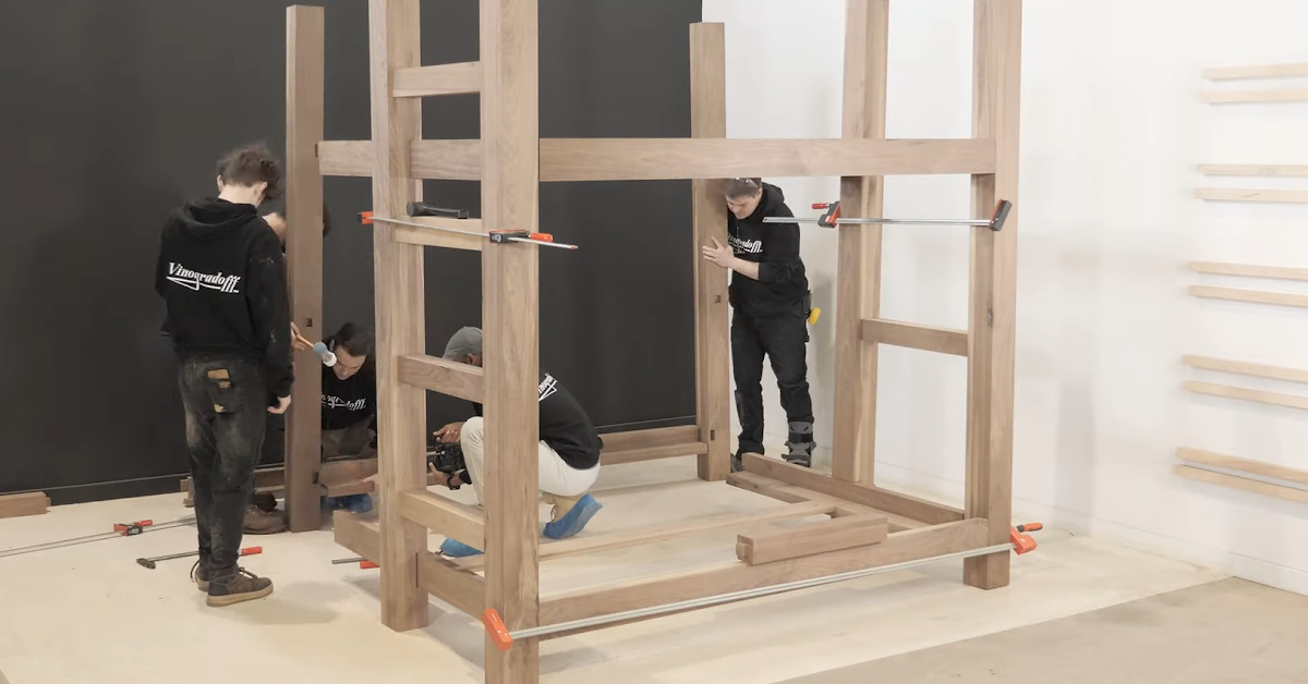 The BIGGEST Bunk Bed We’ve Ever Built — 100% Black Walnut & No Metal!